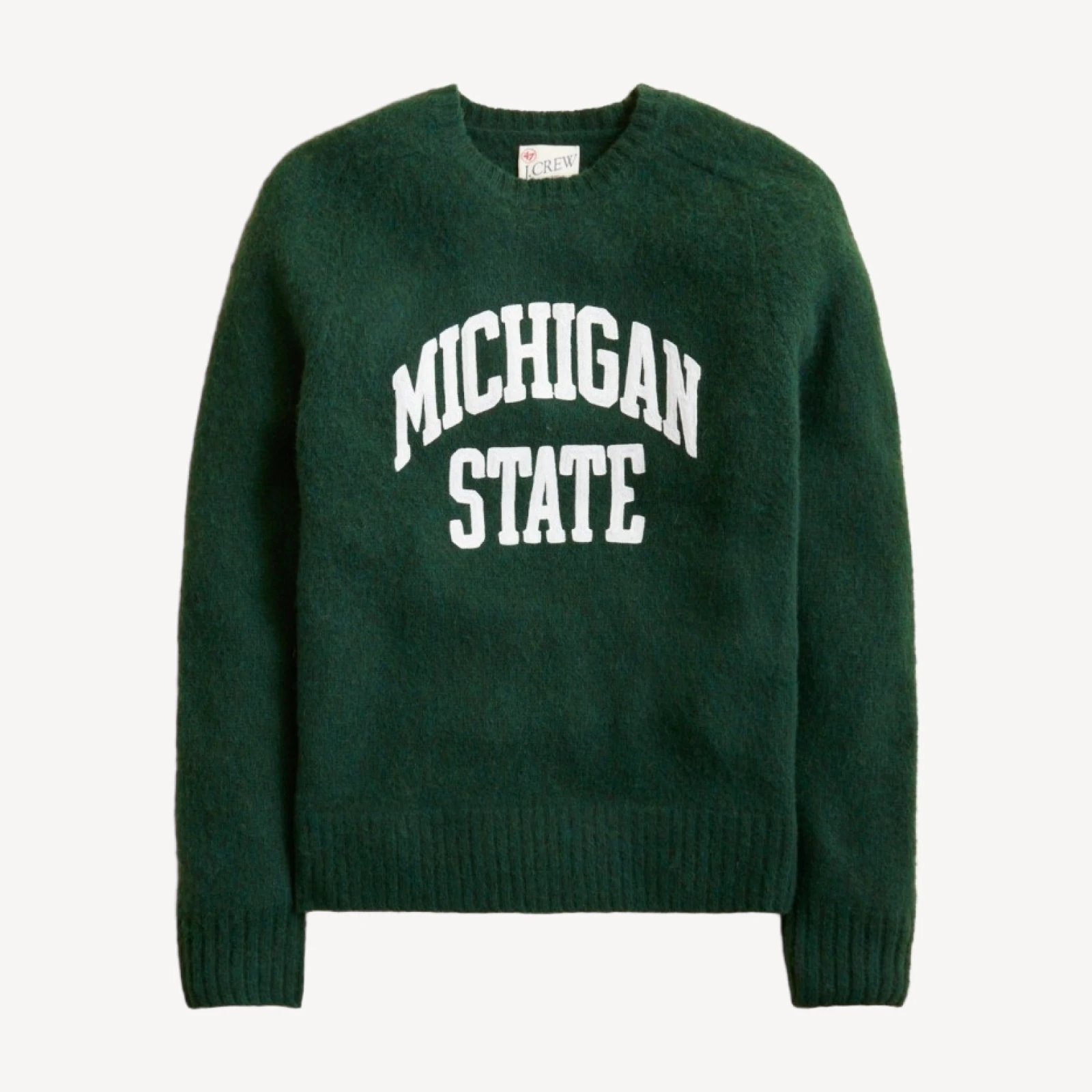 '47 x J.Crew brushed wool Michigan State sweater