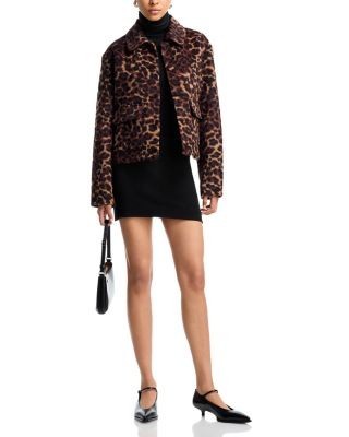 Aqua Leopard Print Jacket - Exclusive