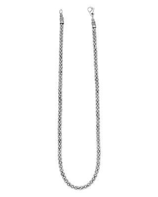 Lagos Sterling Caviar Silver Rope Chain Necklace, 16