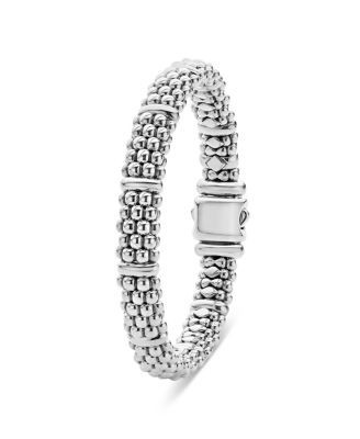 Lagos Sterling Silver Caviar Beaded Rope Bracelet