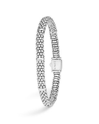 Lagos Signature Sterling Silver Petite Caviar Bracelet
