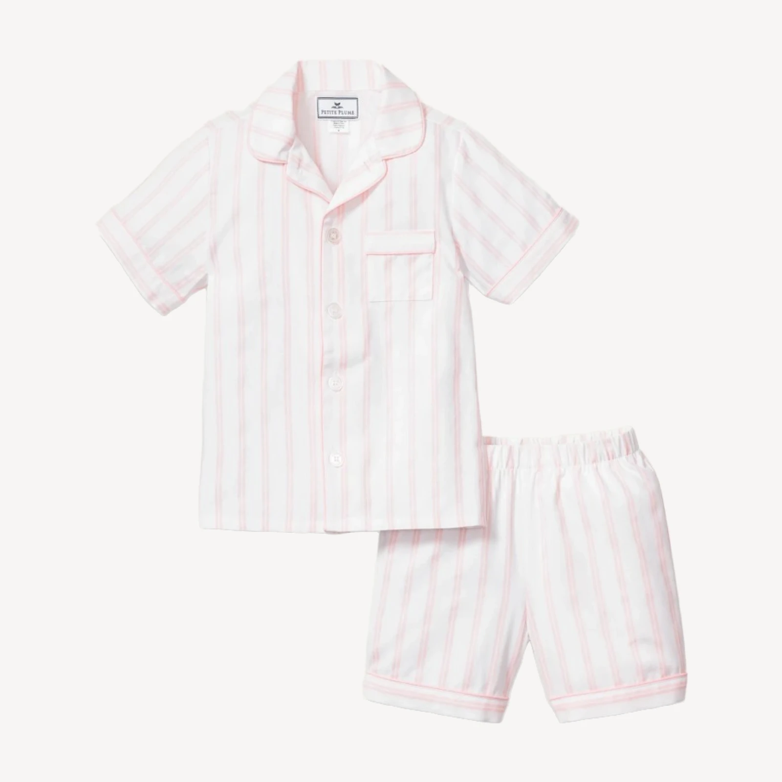 Petite Plume™ girls' short set in stripe
