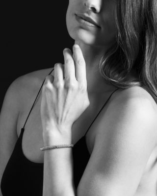Lagos 18K Yellow Gold and Sterling Silver Petite Oval Rope Bracelet