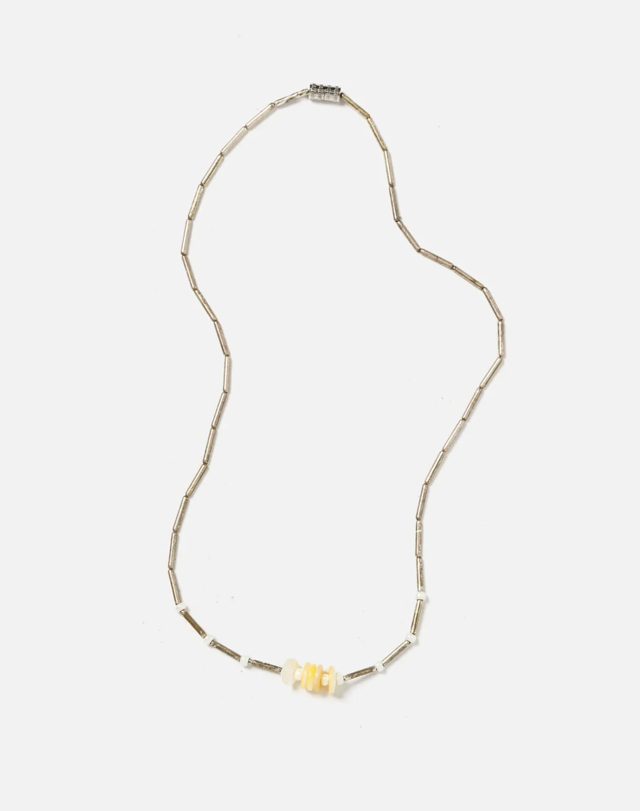 RE/DONE Vintage | 70s Tube Bead Heishi Shell Choker | Vintage Necklaces