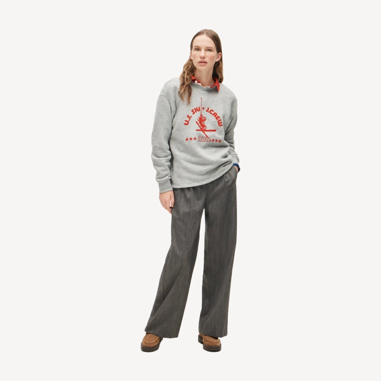 U.S. Ski & Snowboard by J.Crew heritage terry graphic crewneck sweatshirt