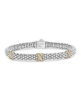 Lagos Sterling Silver White Caviar Bracelet