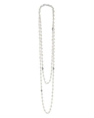 Lagos Sterling Silver Luna Cultured Freshwater Pearl Strand Necklace, 36