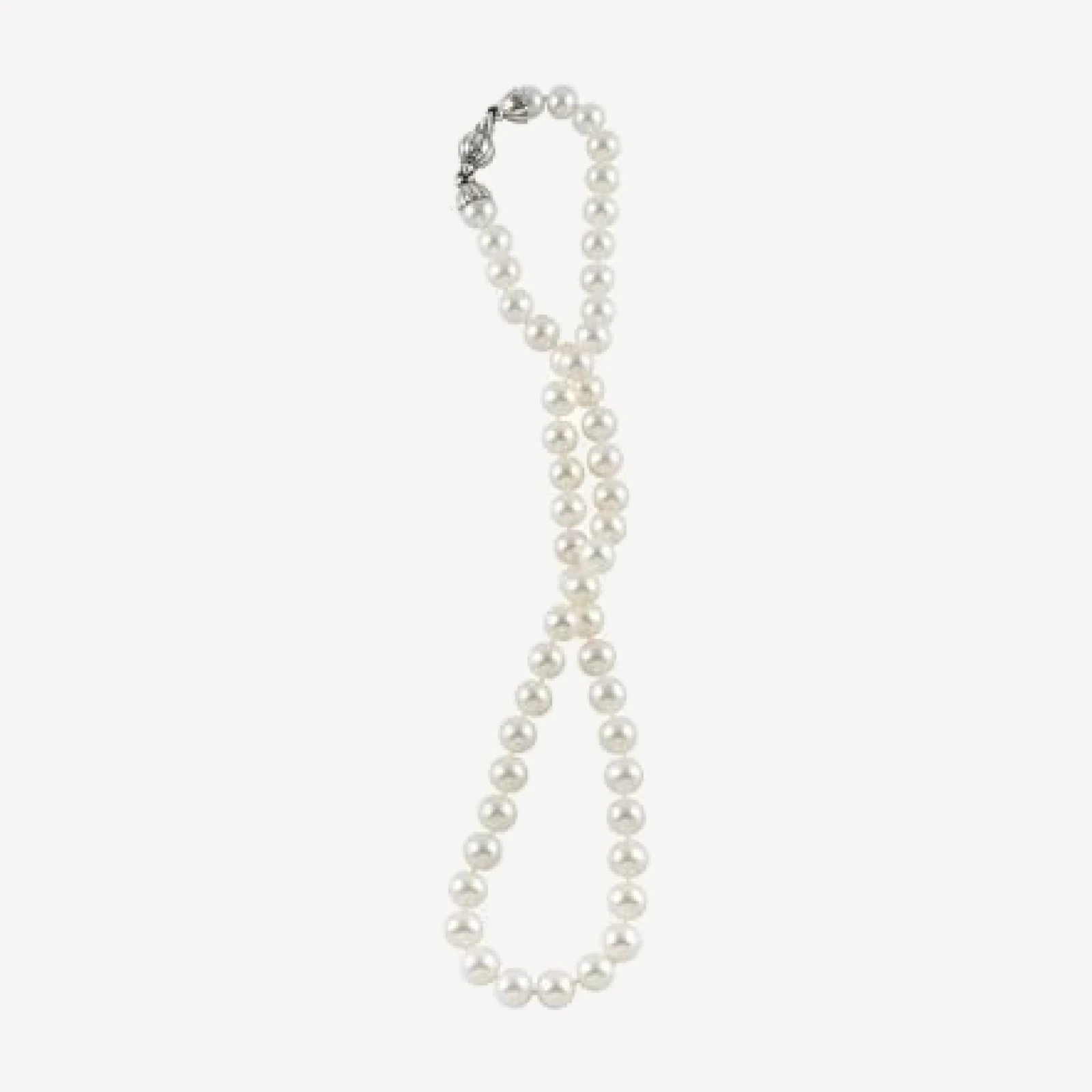 Lagos Sterling Silver Luna Cultured Pearl Necklace, 18