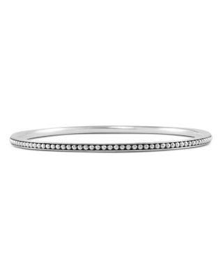 Lagos Sterling Silver Caviar Bangle Bracelet