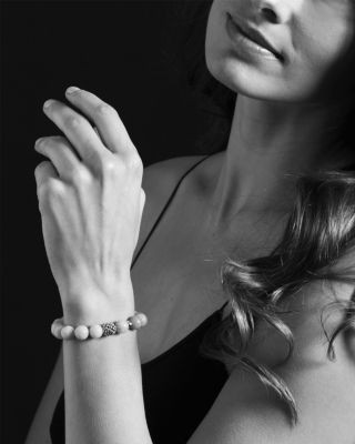 Lagos Caviar Ball Beaded Golden Obsidian Bracelet, 10mm