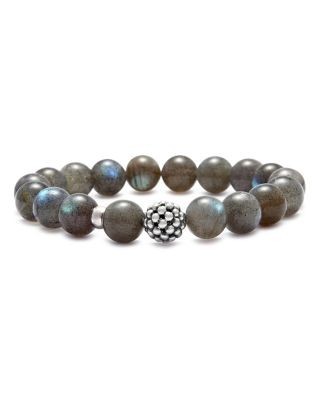 Lagos Sterling Silver Caviar Ball Beaded Labradorite Bracelet, 10mm