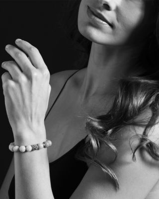 Lagos Sterling Silver Caviar Ball Beaded Labradorite Bracelet, 10mm