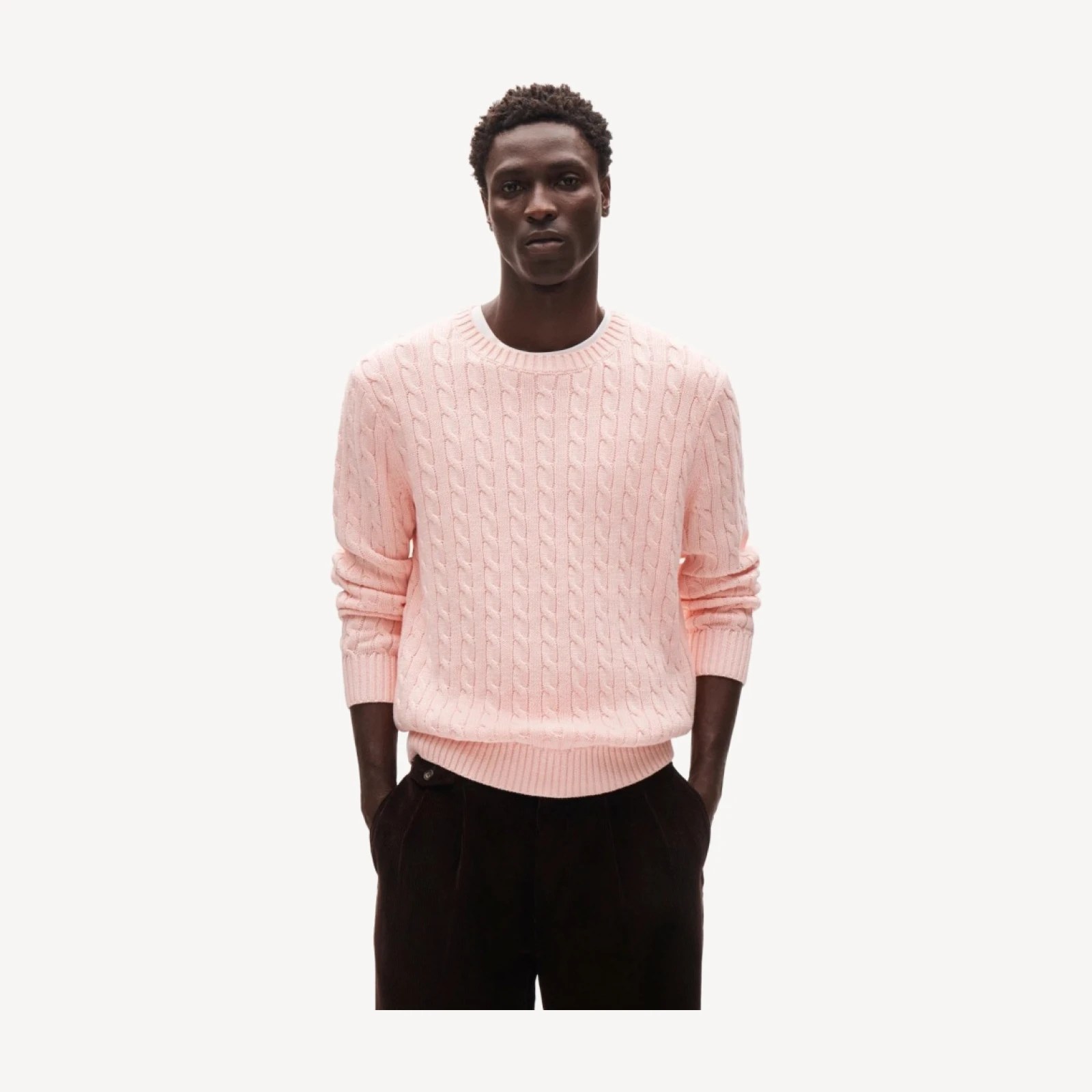 Heritage cotton cable-knit sweater