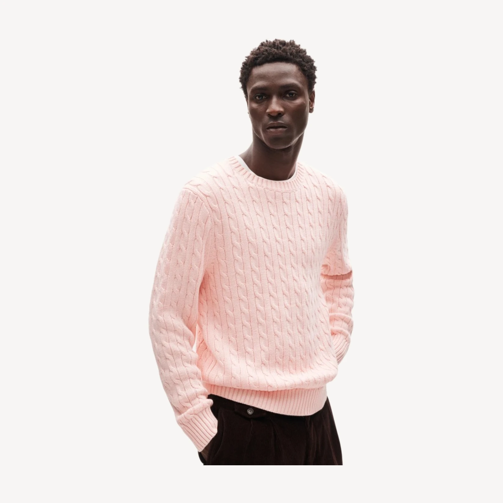 Heritage cotton cable-knit sweater