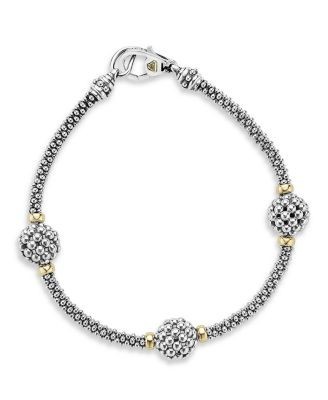 Lagos Sterling Silver Bracelet with Caviar Stations