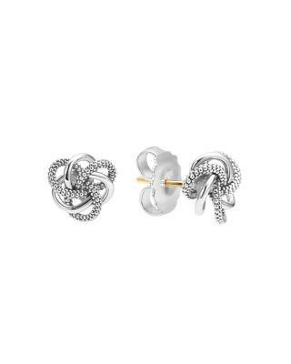 Lagos Sterling Silver Love Knot Stud Earrings