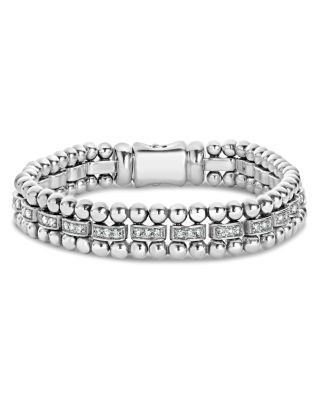 Lagos Sterling Silver White Caviar Bracelet