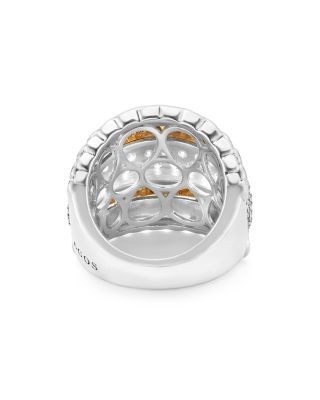Lagos 18K Gold and Sterling Silver Diamond Lux Ring