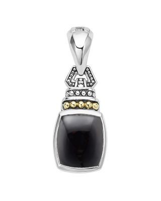 Lagos 18K Gold and Sterling Silver Rittenhouse Pendant with Black Onyx