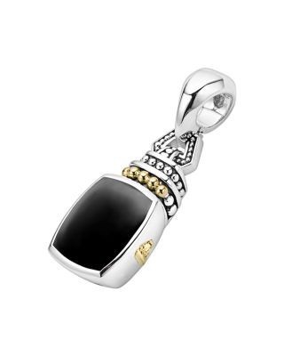 Lagos 18K Gold and Sterling Silver Rittenhouse Pendant with Black Onyx