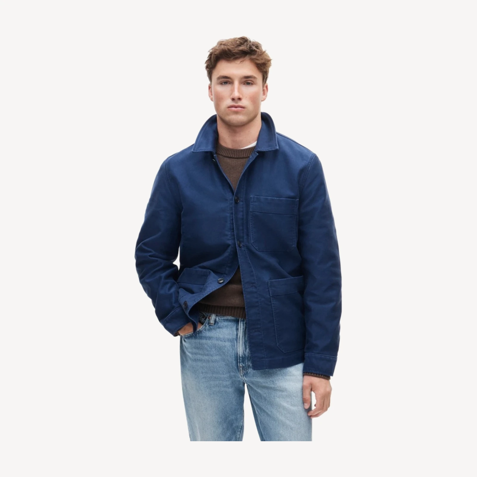 Cotton moleskin chore jacket