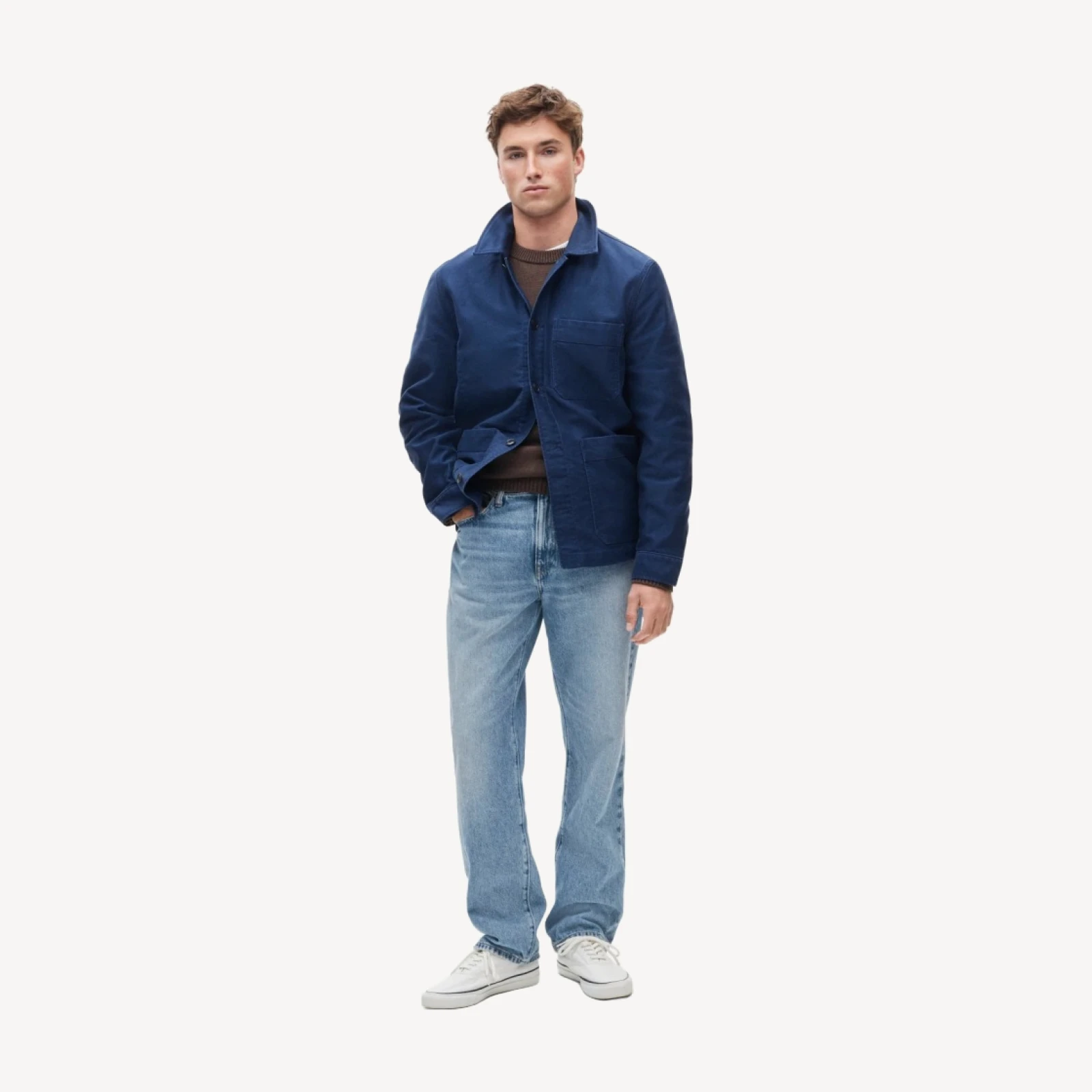 Cotton moleskin chore jacket