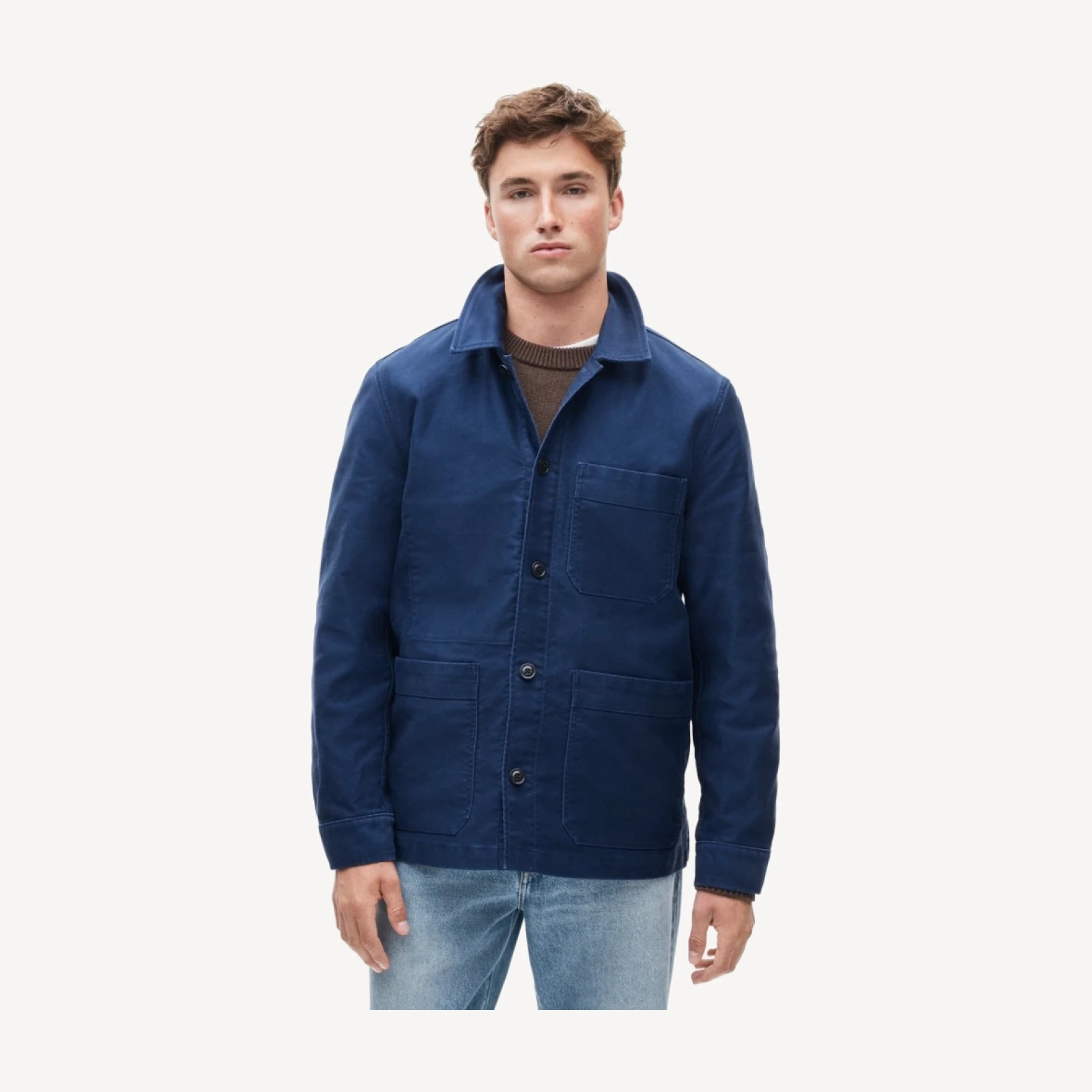 Cotton moleskin chore jacket