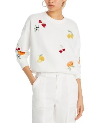 Aqua Fruit Embroidered Sweatshirt - Exclusive