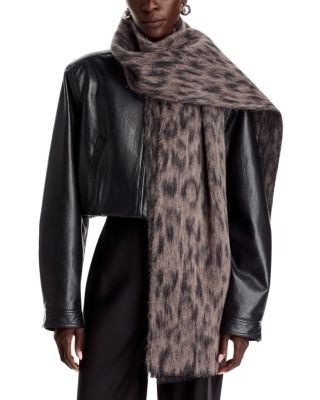 Vince Animal Jacquard Wool & Alpaca Blend Scarf