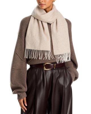 Amicale Herringbone Cashmere Scarf