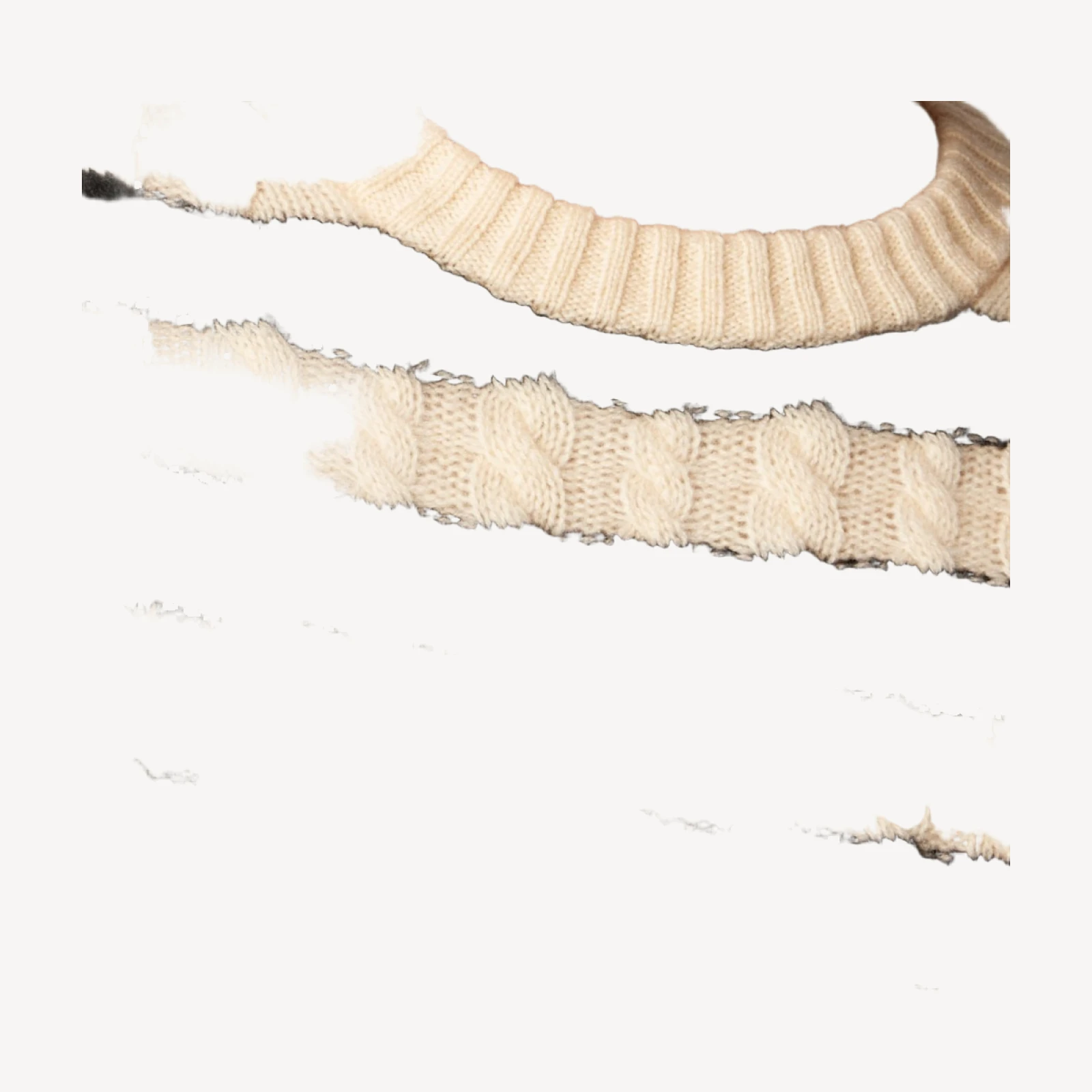 Perfect cashmere cable-knit crewneck sweater in stripe