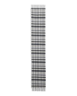 Amicale Tweed Plaid Cashmere Scarf
