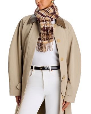 Amicale Tweed Plaid Cashmere Scarf