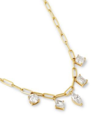 Bloomingdale's Fine Collection Luxe Collection Certified Lab Grown Diamond Mixed Cut Paperclip Chain Necklace in 14K Yellow Gold, 2.5 tcw