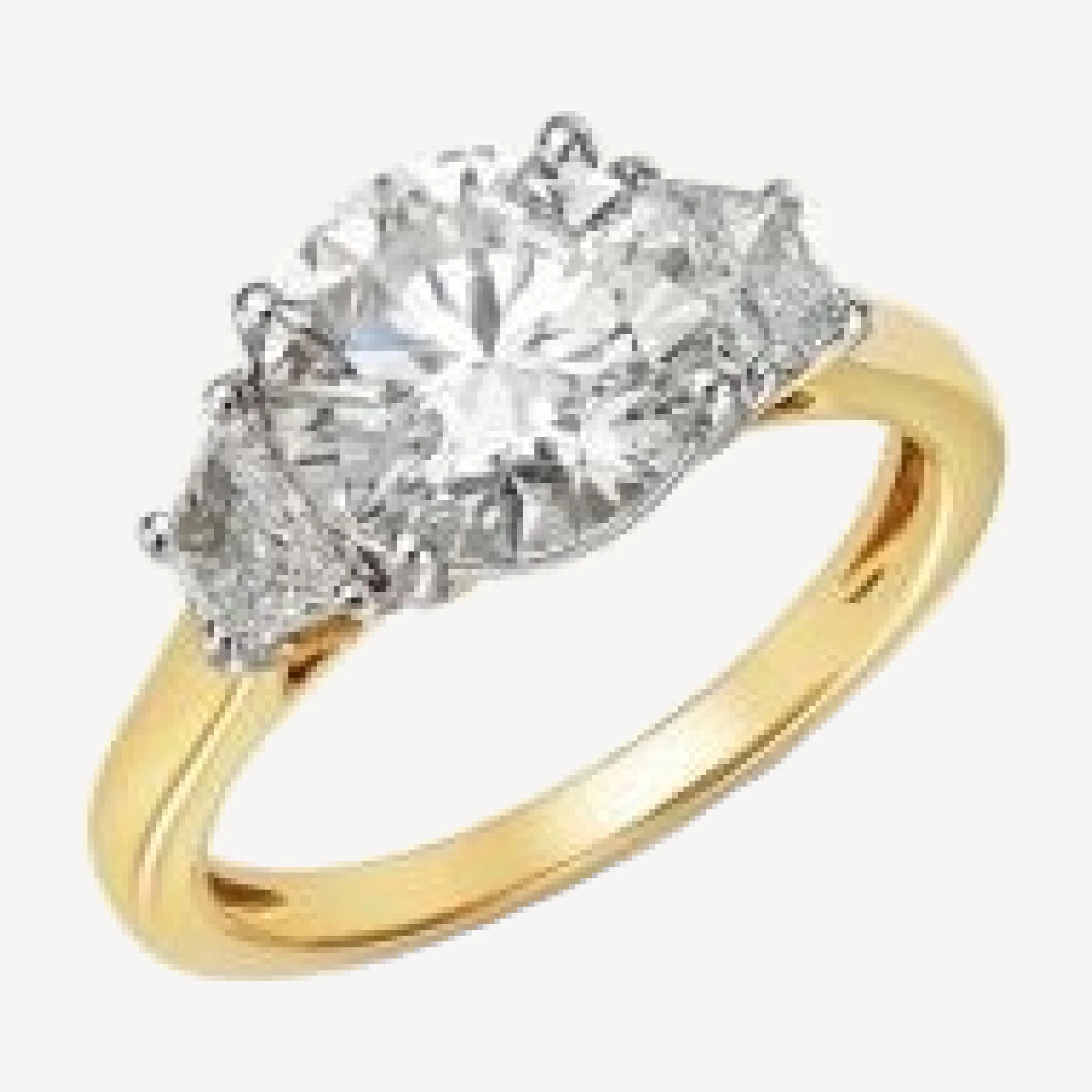 Bloomingdale's Fine Collection Luxe Collection Certified Lab Grown Diamond Solitaire Engagement Ring in 18K Yellow & White Gold, 3.0 tcw