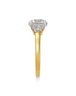 Bloomingdale's Fine Collection Luxe Collection Certified Lab Grown Diamond Solitaire Engagement Ring in 18K Yellow & White Gold, 3.0 tcw