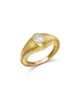 Bloomingdale's Fine Collection Luxe Collection Certified Lab Grown Diamond Pinky Ring in 14K Yellow Gold, 0.33 tcw