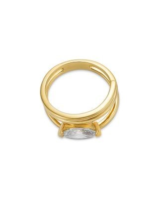 Bloomingdale's Fine Collection Luxe Collection Certified Lab Grown Diamond Marquise Cut Wrap Ring in 14K Yellow Gold, 1.0 tcw