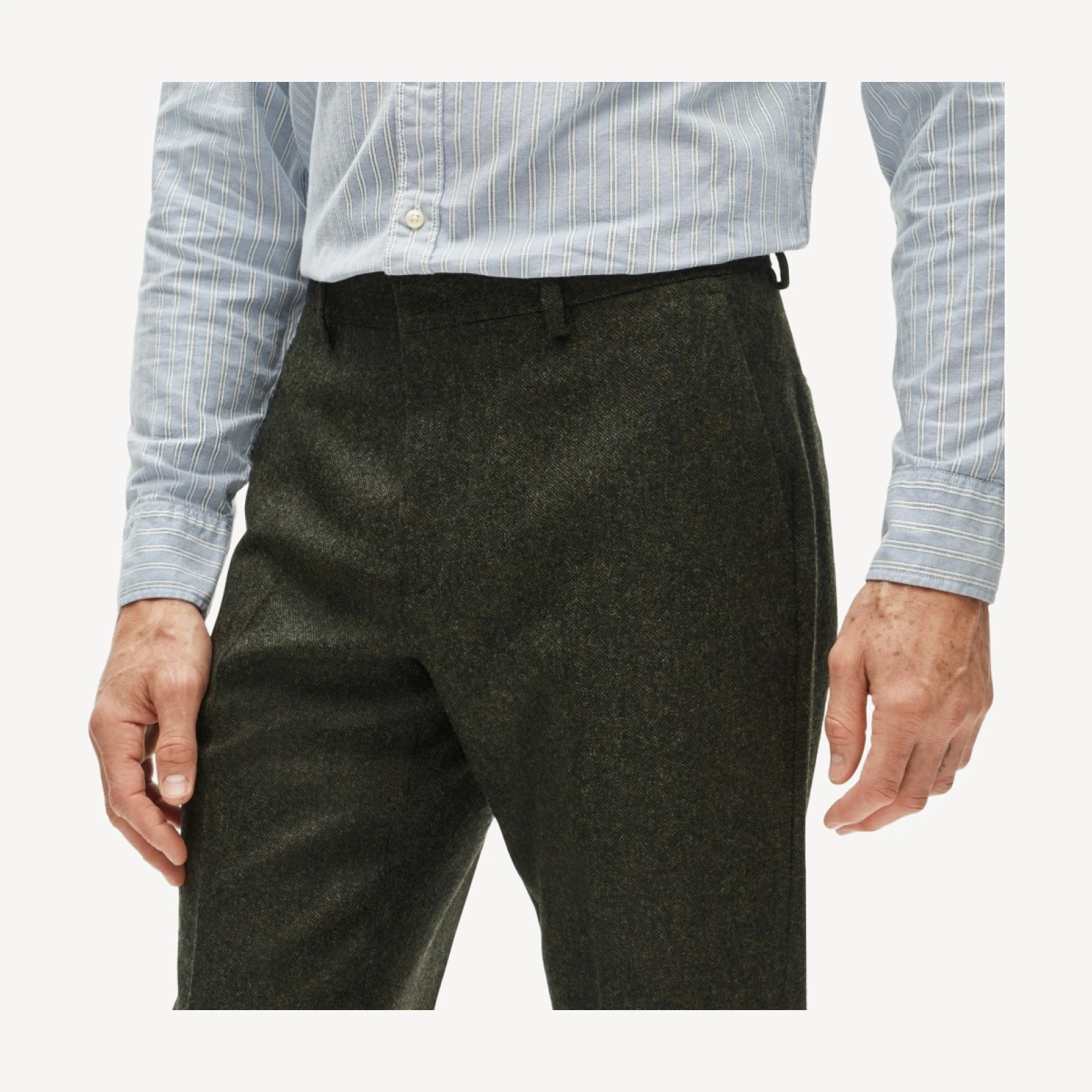 Ludlow Slim-fit suit pant in English donegal wool tweed