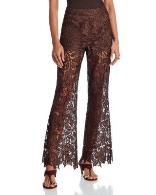 Aqua Lace Flare Pants - Exclusive