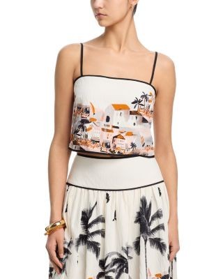 Aqua Sleeveless Square Neck Top - Exclusive
