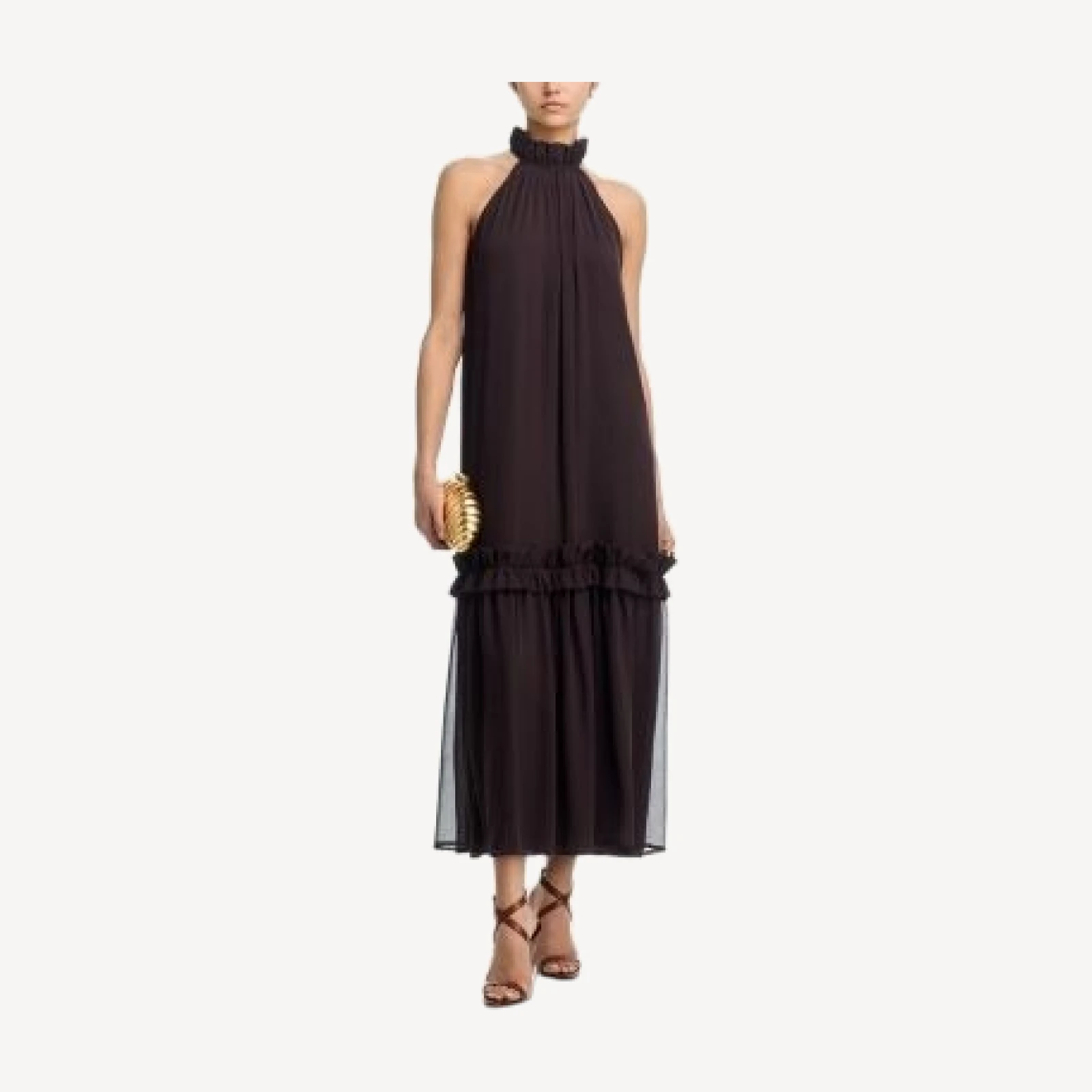 Aqua Halter Maxi Dress - Exclusive