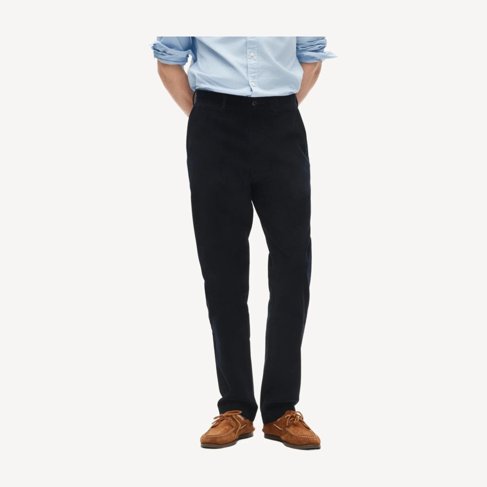 Broken-in Straight pant in stretch corduroy