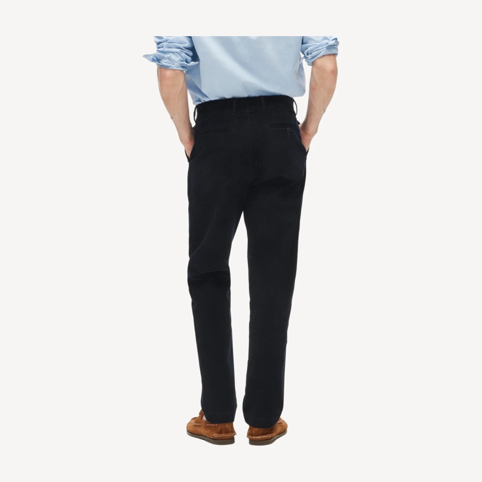 Broken-in Straight pant in stretch corduroy