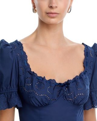 Aqua x Wuthering Heights Peplum Waist Cropped Top - Exclusive