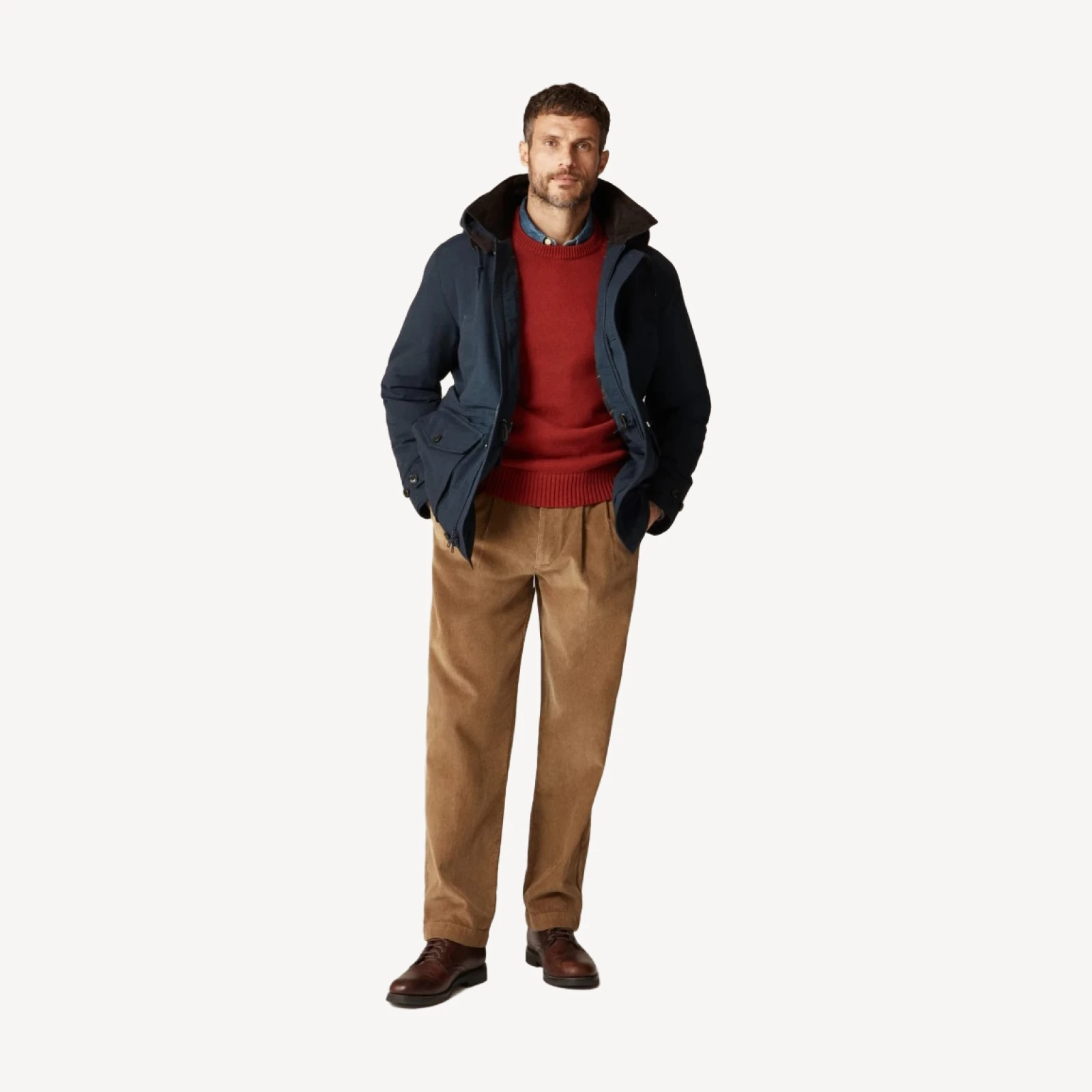 Country jacket with removable hood and PrimaLoft®