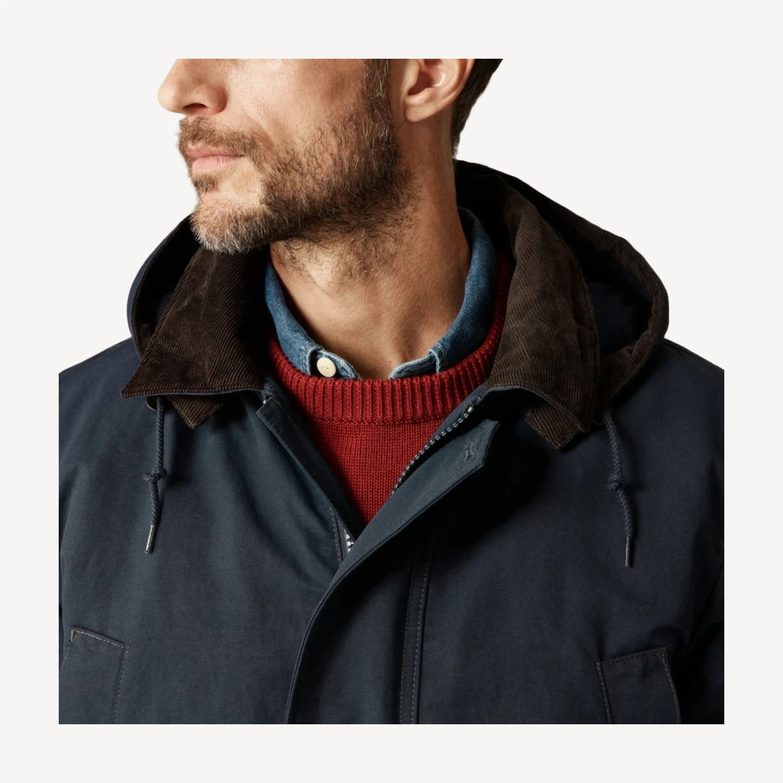 Country jacket with removable hood and PrimaLoft®
