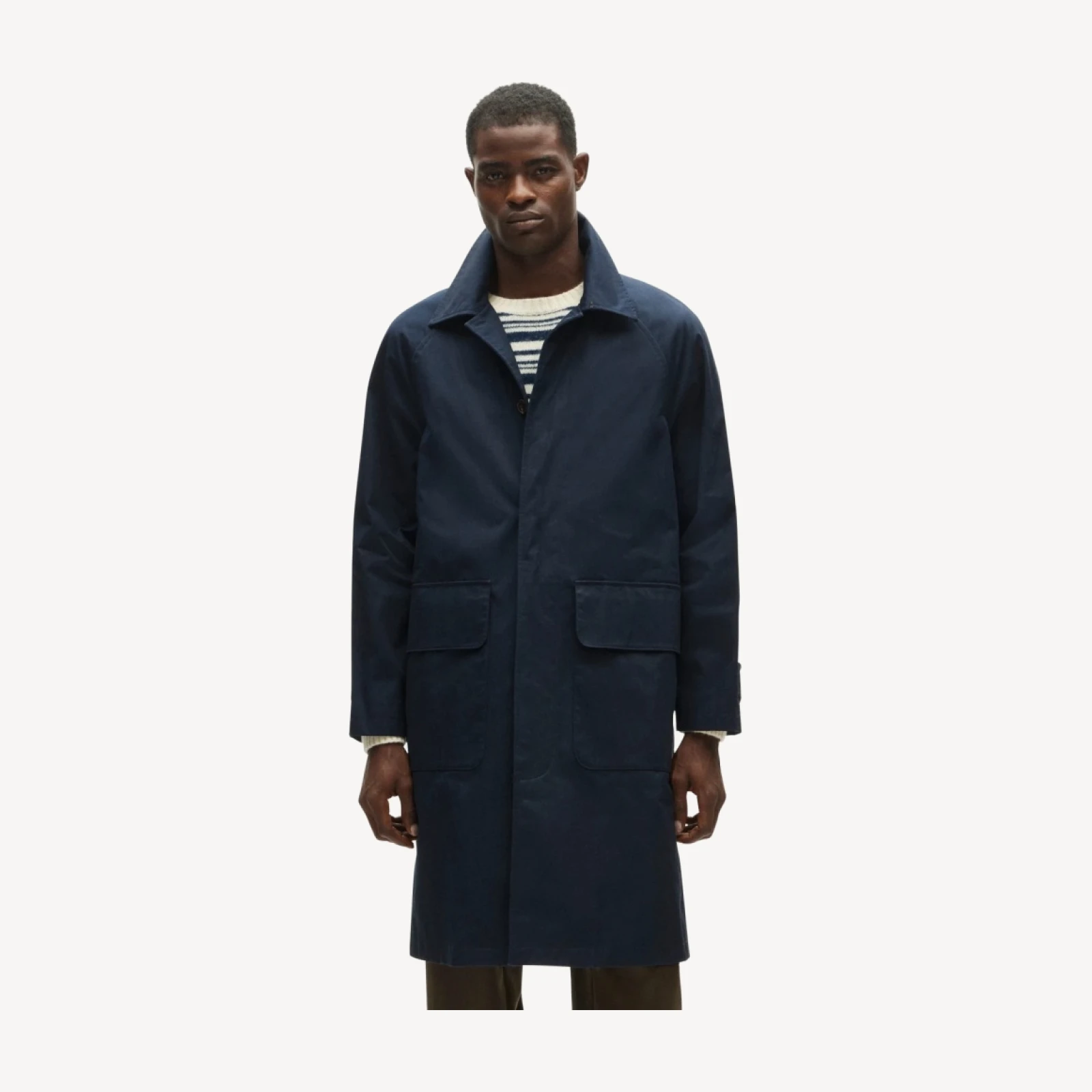 Rivington car coat in water-resistant cotton twill
