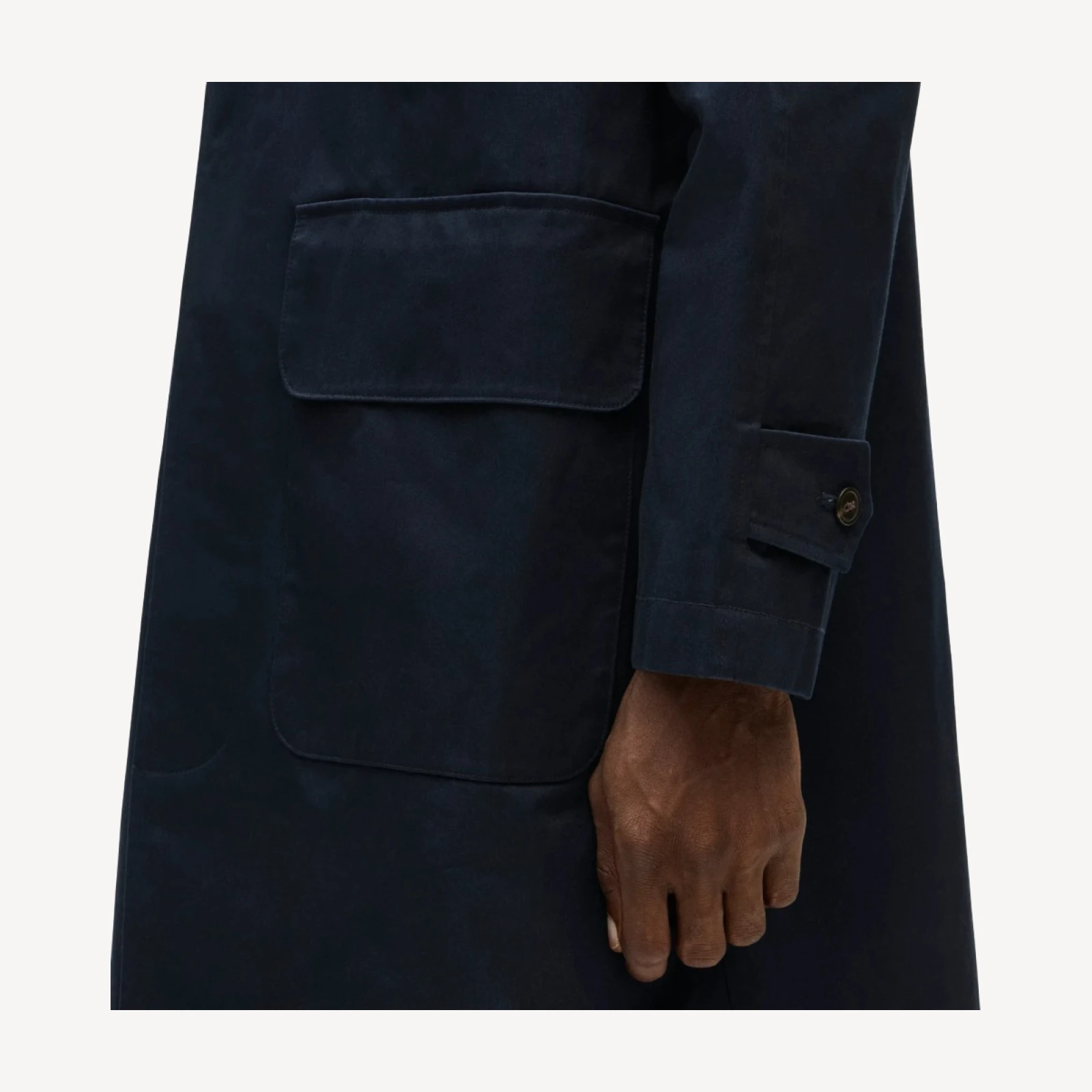 Rivington car coat in water-resistant cotton twill