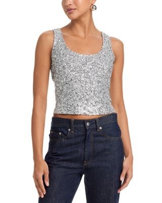 Aqua Sequin Tank - Exclusive